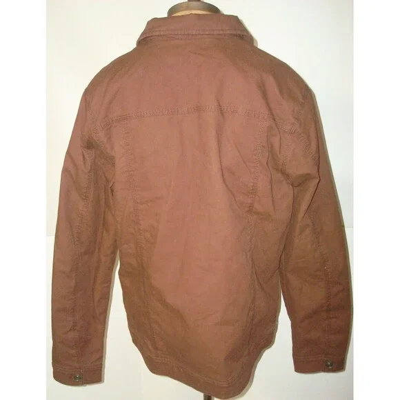 New NWT XXL Mens Coat Prana Trembly Jacket Stout Wind Warm Lined Lt Brown Orange